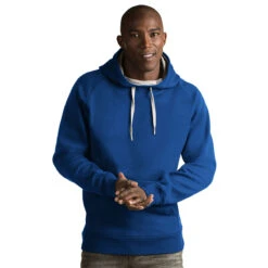 Antigua Men's Dark Royal Victory Pullover Hoodie