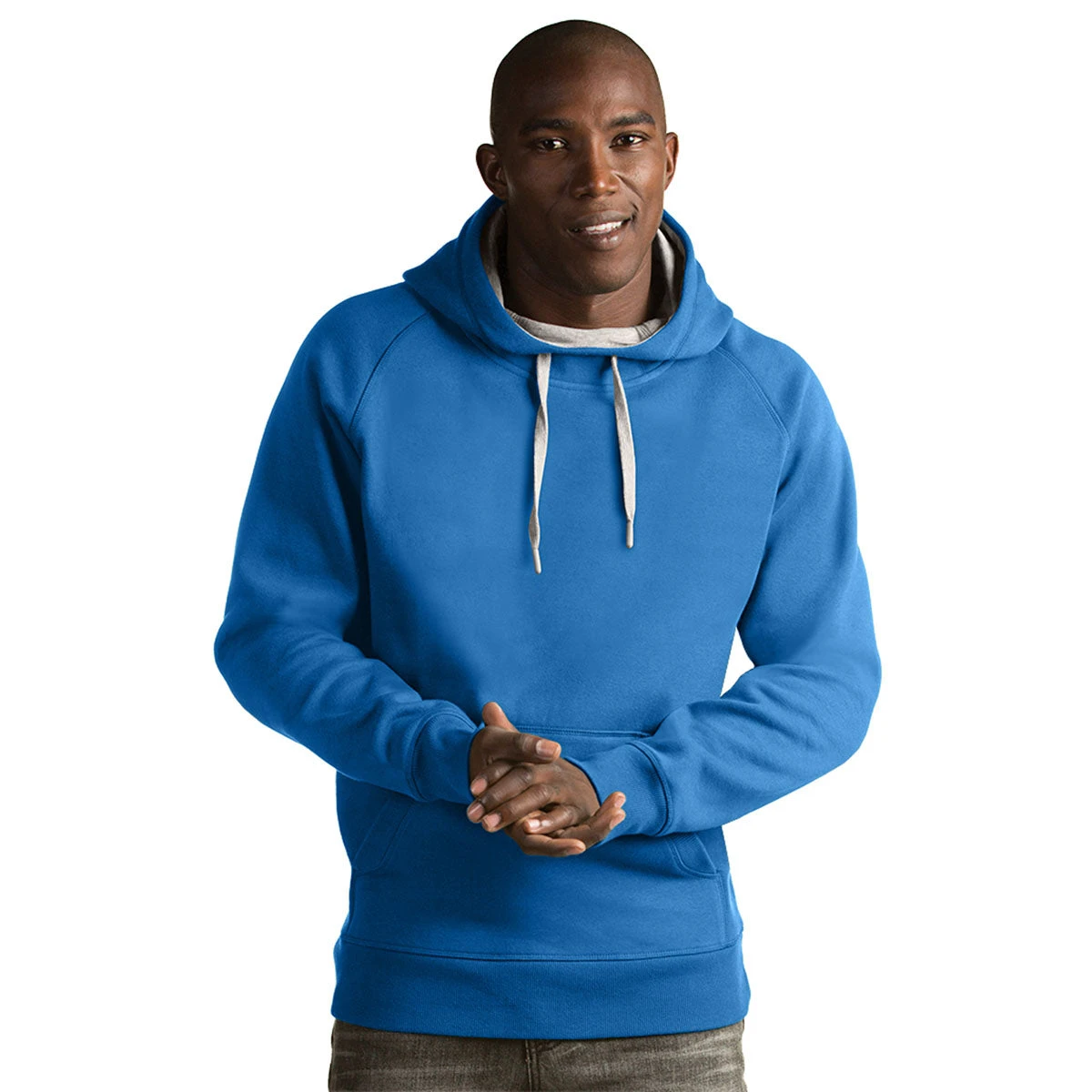 Antigua Men's Columbia Blue Victory Pullover Hoodie 3 Antigua Men's Columbia Blue Victory Pullover Hoodie