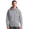 Antigua Men's Grey Heather Victory Full Zip Hoodie -Antigua 101183 011 HTF