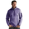 Antigua Men's Dark Purple Heather Fortune Quarter Zip 1 Antigua Men's Dark Purple Heather Fortune Quarter Zip -Antigua 101184 243 HTF