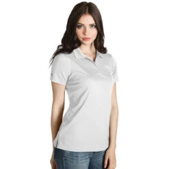 Antigua Women's White Inspire Polo