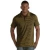 Antigua Men's Black/Gold Quest Polo 2 Antigua Men's Black/Gold Quest Polo -Antigua 101302 918 HTF