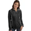 Antigua Women's Black/Black Heather Revolve Full Zip 1 Antigua Women's Black/Black Heather Revolve Full Zip -Antigua 104136 258 HTF