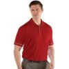 Antigua Men's Dark Red/White Salute Polo -Antigua 104228 352 HTF