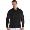 Antigua Men's Black/Smoke Passage Full Zip -Antigua 104229 143 HTF