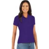 Antigua Women's Dark Purple Legacy Short Sleeve Polo Shirt 1 Antigua Women's Dark Purple Legacy Short Sleeve Polo Shirt -Antigua 104275 Dark Purple HTF