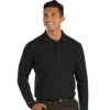 Antigua Men's Black Tribute Long Sleeve T-Shirt -Antigua 104331 Black HTF