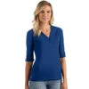 Antigua Women's Dark Royal Accolade Three Quarter Sleeve Top -Antigua 104343 Dark Royal HTF