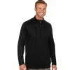 Antigua Men's Black Genereation Quarter Zip Up -Antigua 104366 Black HTF