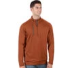 Antigua Men's Burnt Orange/Carbon Genereation Quarter Zip Up
