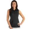 Antigua Women's Black Tribute Sleeveless Top -Antigua 104411 Black HTF