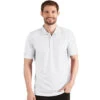 Antigua Men's White/Silver Esteem Polo 1 Antigua Men's White/Silver Esteem Polo -Antigua 104576 White Silver HTF
