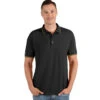 Antigua Men's Black/Gold Affluent Polo -Antigua 104577 Black Gold HTF
