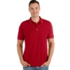Antigua Men's Dark Red/White Affluent Polo