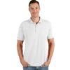 Antigua Men's White/Silver Affluent Polo -Antigua 104577 White Silver HTF