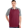 Antigua Men's Cabernet/Steel Nova Polo