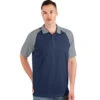 Antigua Men's Navy/Steel Nova Polo -Antigua 104586 Navy Steel HTF