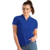 Antigua Women's Dark Royal/White Affluent Polo