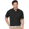 Antigua Men's Black Avalon Polo -Antigua 104592 Black HTF