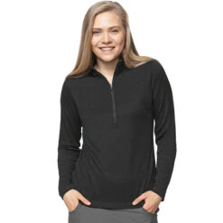 Antigua Women's Black Avalon Pullover