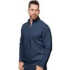 Antigua Men's Navy Heather Gambit Pullover -Antigua 104645 Navy Heather HTF