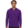 Antigua Men's Dark Purple Full Zip Hood -Antigua 104722 Dark Purple HTF
