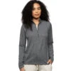 Antigua Women's Charcoal Heather Epic Pullover -Antigua 104725 Charcoal Heather HTF