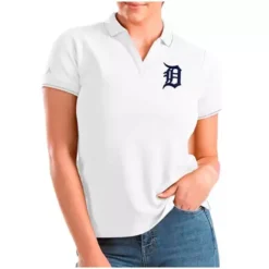 Antigua Women's Detroit Tigers Affluent Polo