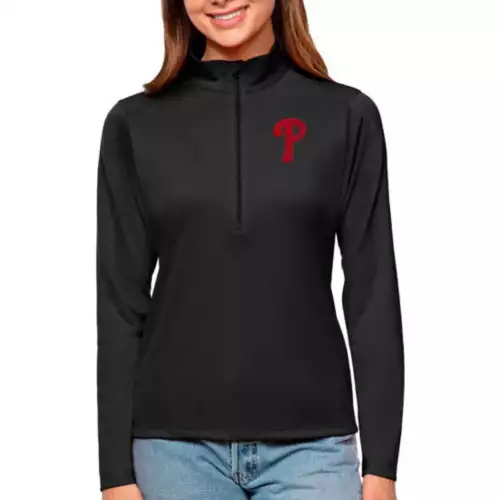 Antigua Women's Philadelphia Phillies Tribute 1/4 Zip 3 Antigua Women's Philadelphia Phillies Tribute 1/4 Zip