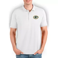 Antigua Green Bay Packers Affluent Polo