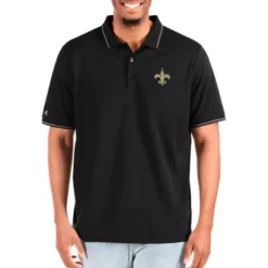 Antigua New Orleans Saints Big & Tall Affluent Polo