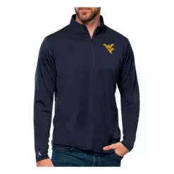 Antigua West Virginia Mountaineers Tribute 1/4 Zip Top