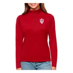Antigua Women's Indiana Hoosiers Tribute 1/4 Zip Top
