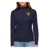 Antigua Women's West Virginia Mountaineers Tribute 1/4 Zip Top -Antigua 19675972466