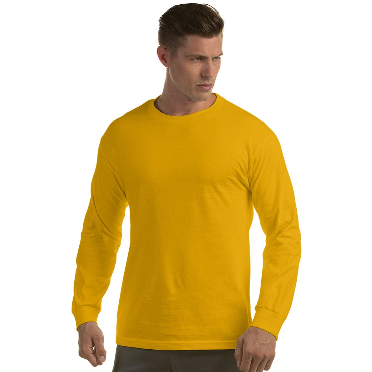 Antigua Men's Gold Long Sleeve Crew Tee 3 Antigua Men's Gold Long Sleeve Crew Tee